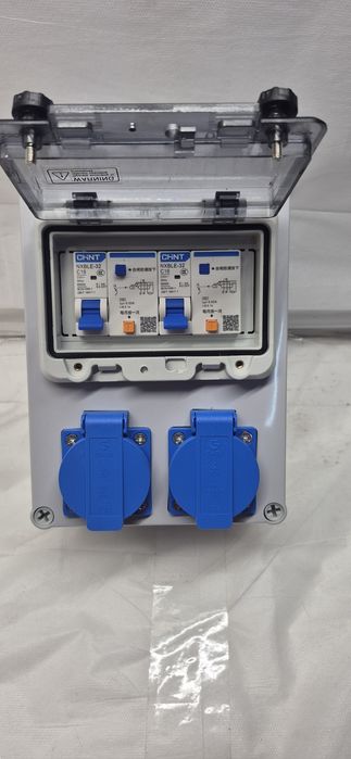 Rozdzielnia 16A budowlana skrzynka rozdzielcza z wyłącznikiem FI 2 x 2