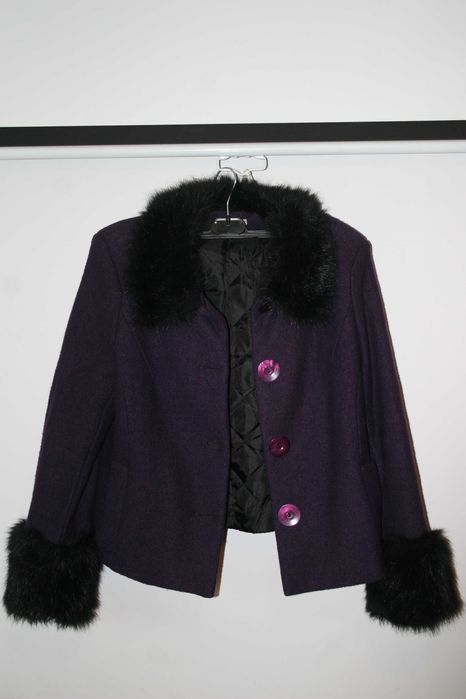 Ciepły żakiet ze spódnicą  r 44/46