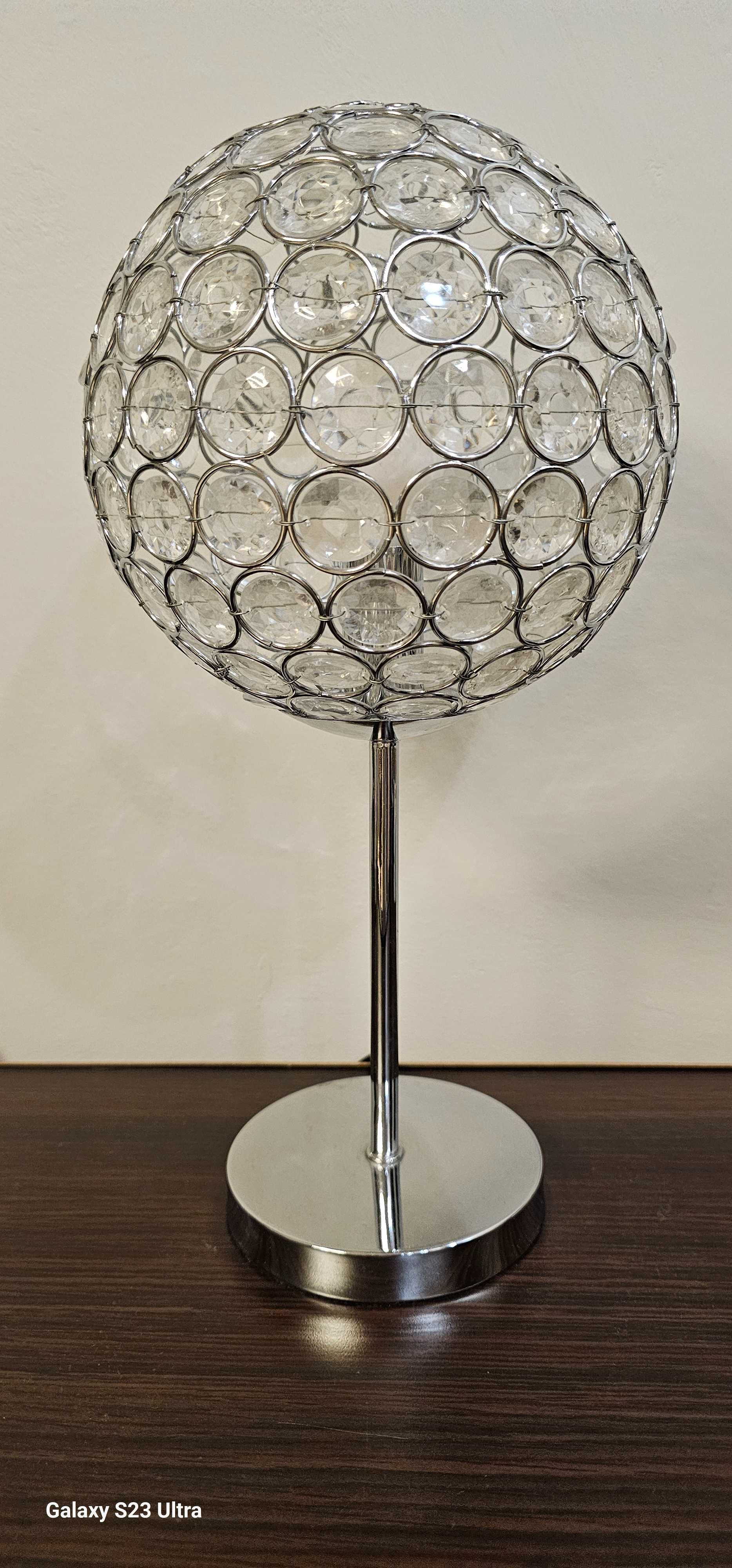 Komplet lampa sufitowa, stojąca, nocna w stylu Glamur