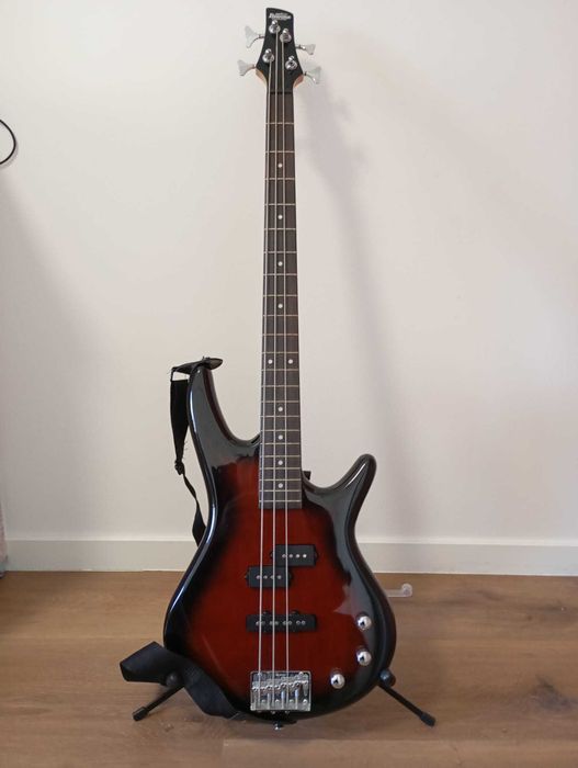 Baixo Elétrico Ibanez IJSR190 Jumpstart Walnut Sunburst + Acessórios