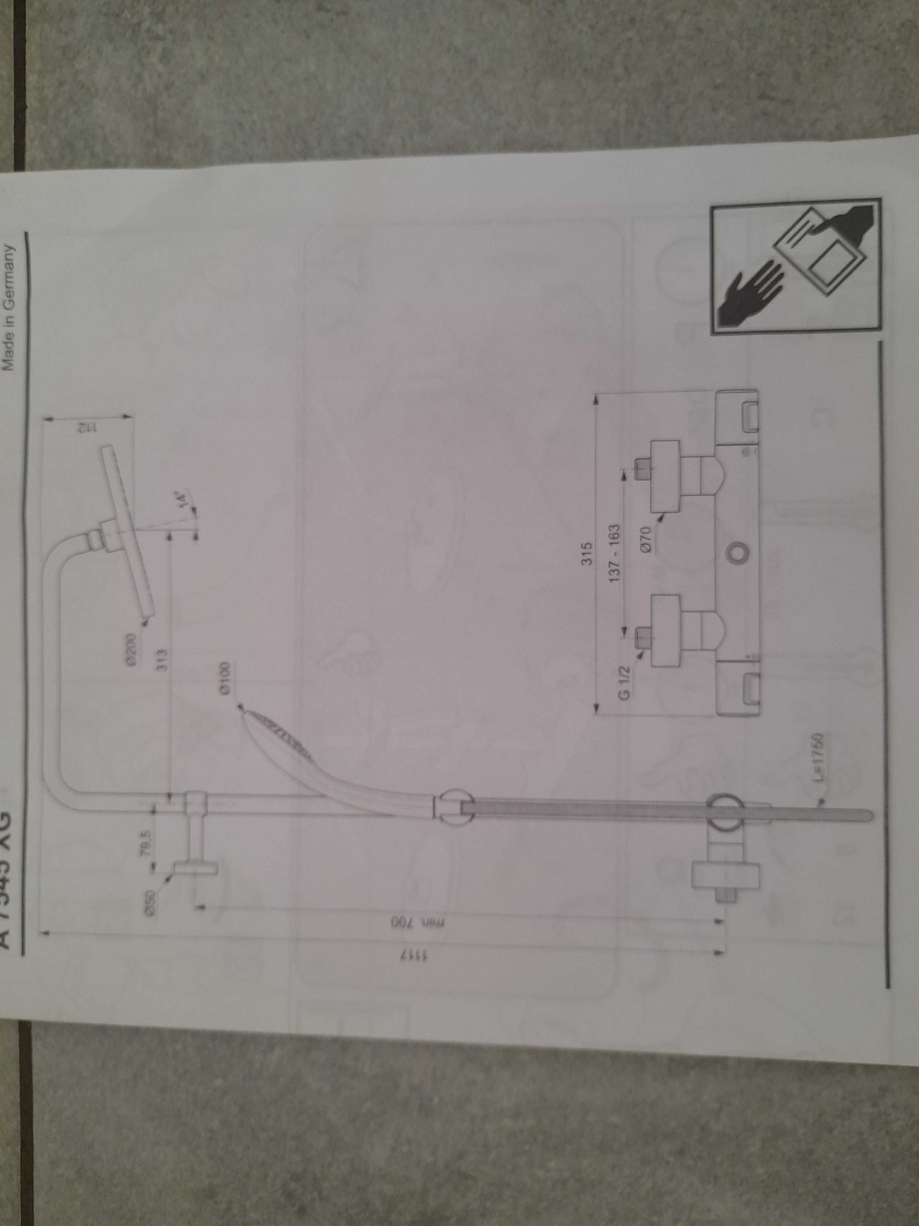 S31 Ideal Standard Zestaw prysznicowy termostat