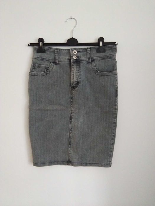 Spódnica jeansowa S wysoki stan