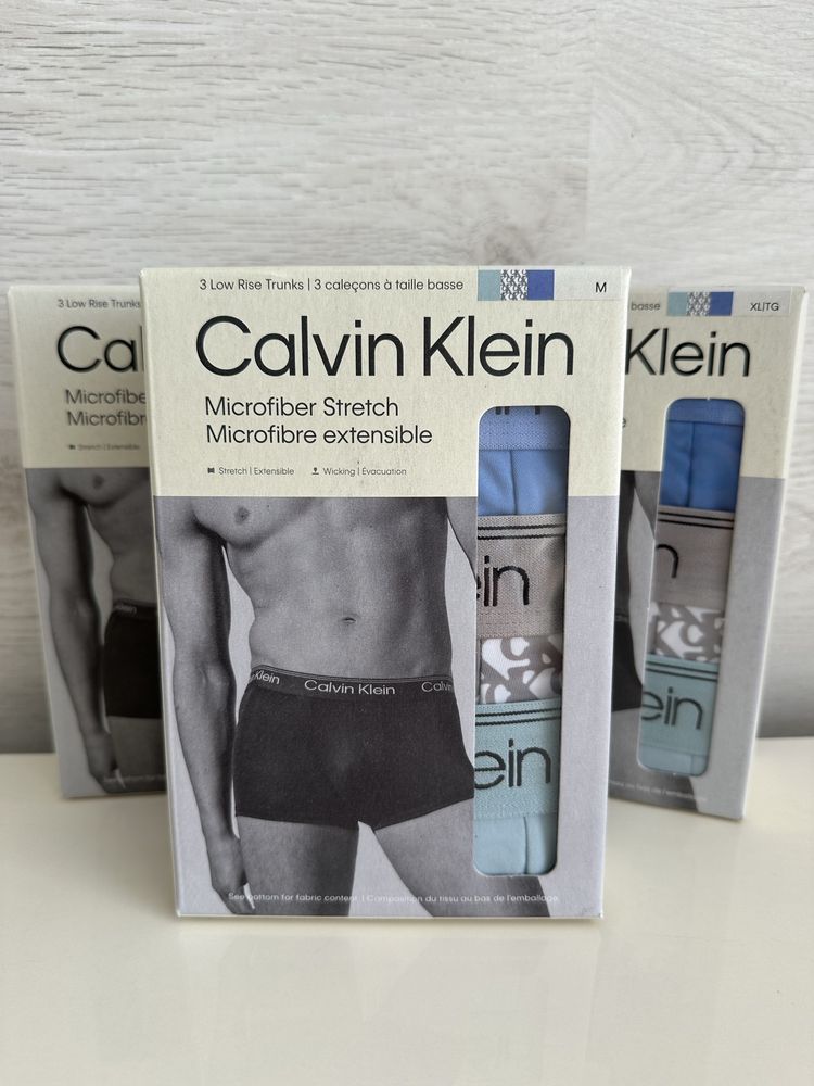 Чоловічі труси боксери Calvin Klein модель trunk пак 3 штуки