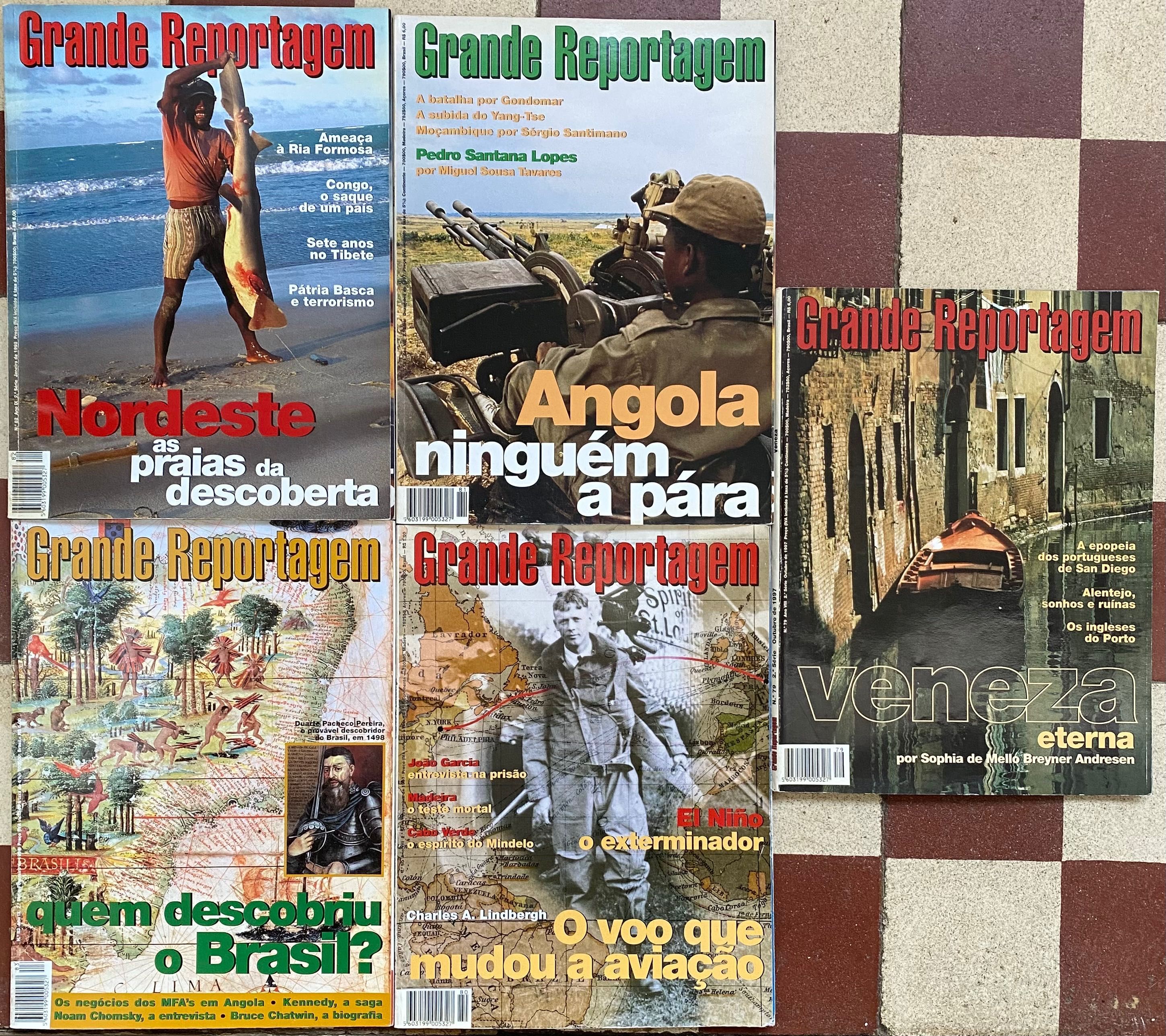 Lote 5 Revistas “Grande Reportagem”