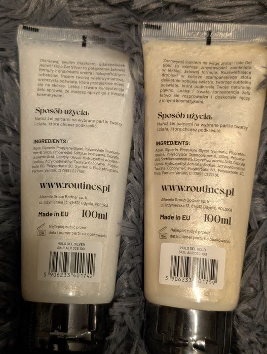 Routines Żel do twarzy i ciała holograficzny z drobinkami Holo