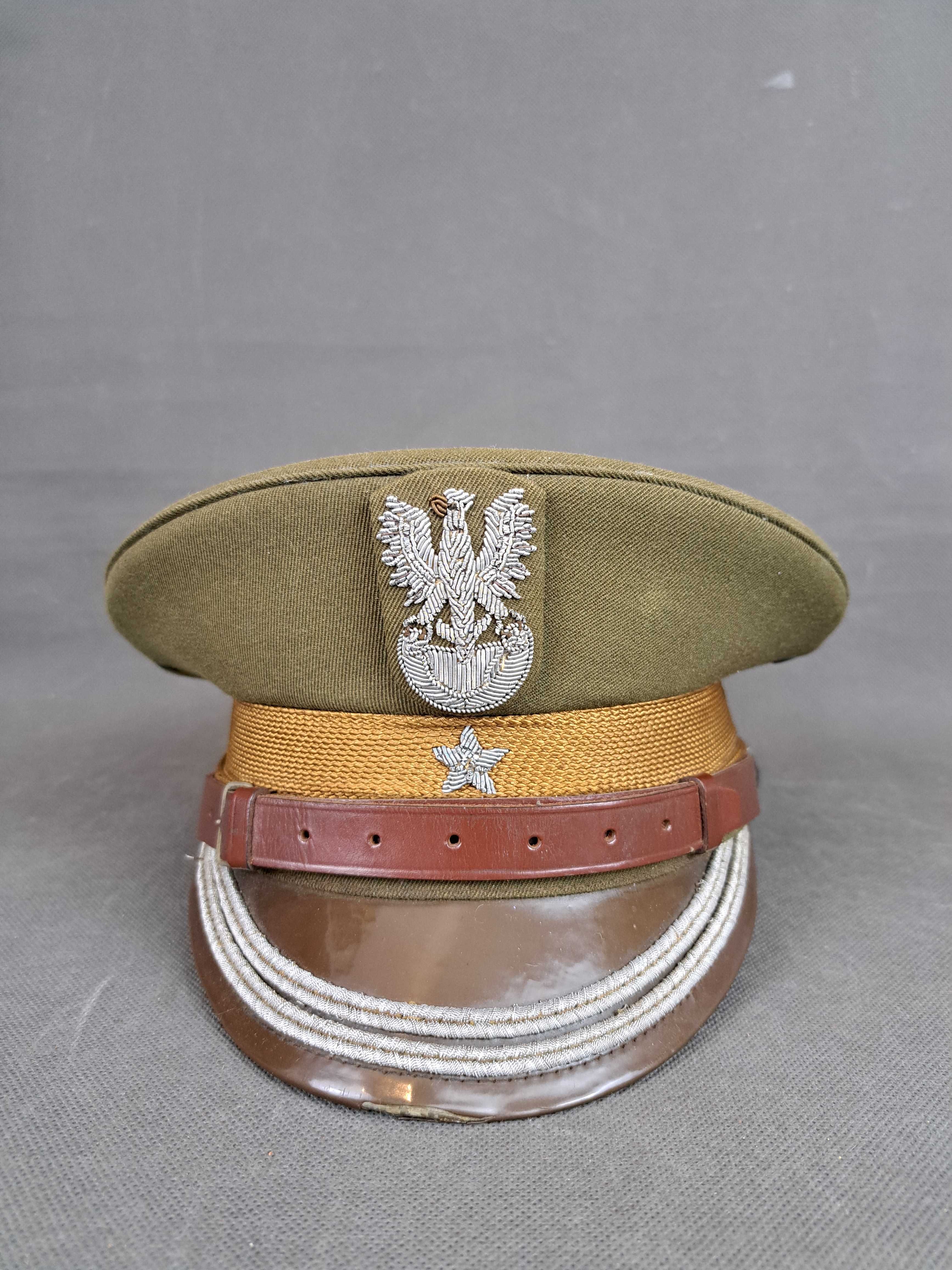 Polska czapka oficerska PRL, romz. 57