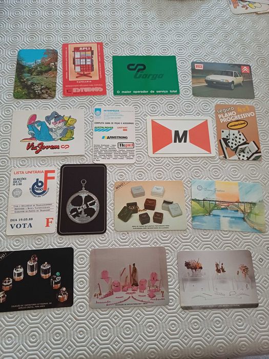 Coleção de calendários do ano 1988