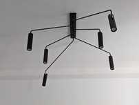 Lampa Nowodvorski EYE SUPER black 6 plus 6 LED, jak nowa,