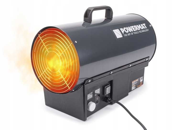 Nagrzewnica gazowa 25kw z termostatem lcd dmuchawa grzejnik wąż