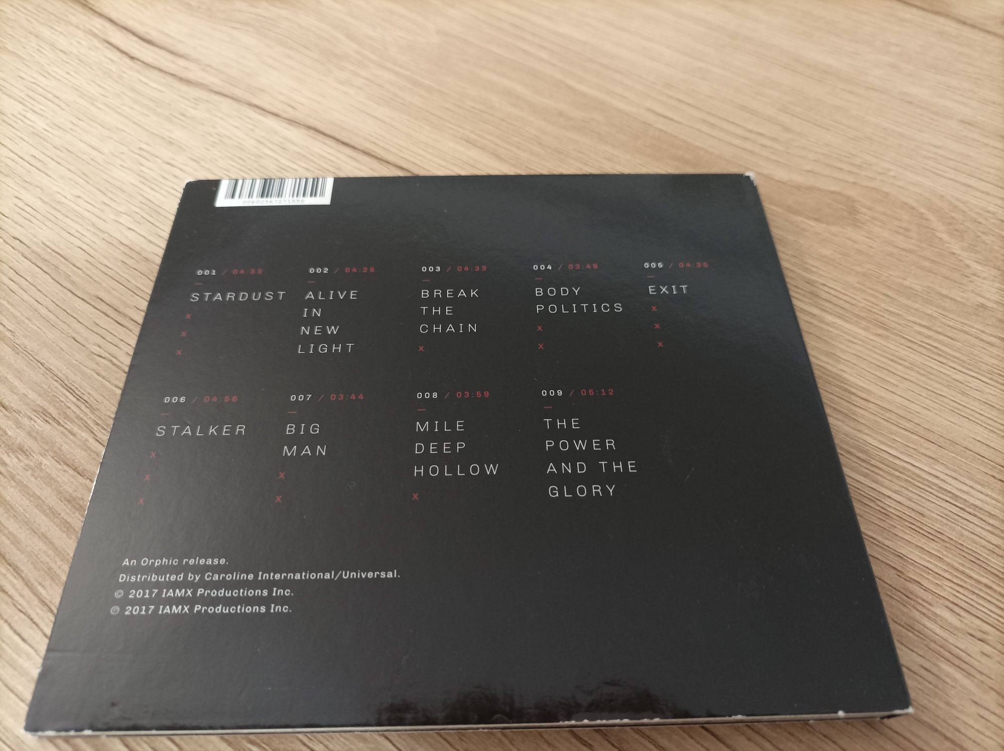 IAMX - "Alive in new light" CD