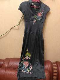 Платье миди Karen Millen шелк с вышивкой ОРИГИНАЛ