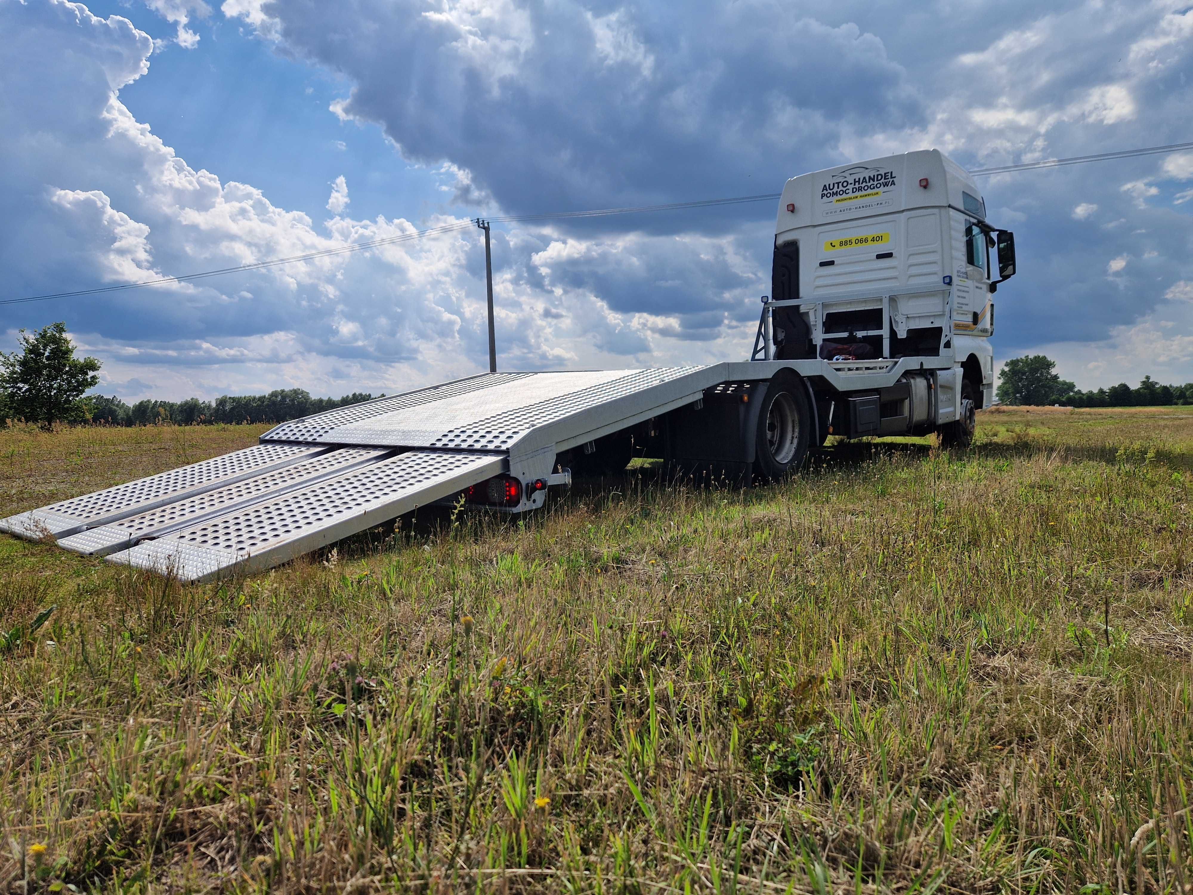 Pomoc Drogowa 24/7, Najazd Ciężarowy Transport pojazdów, Bus, Kamper