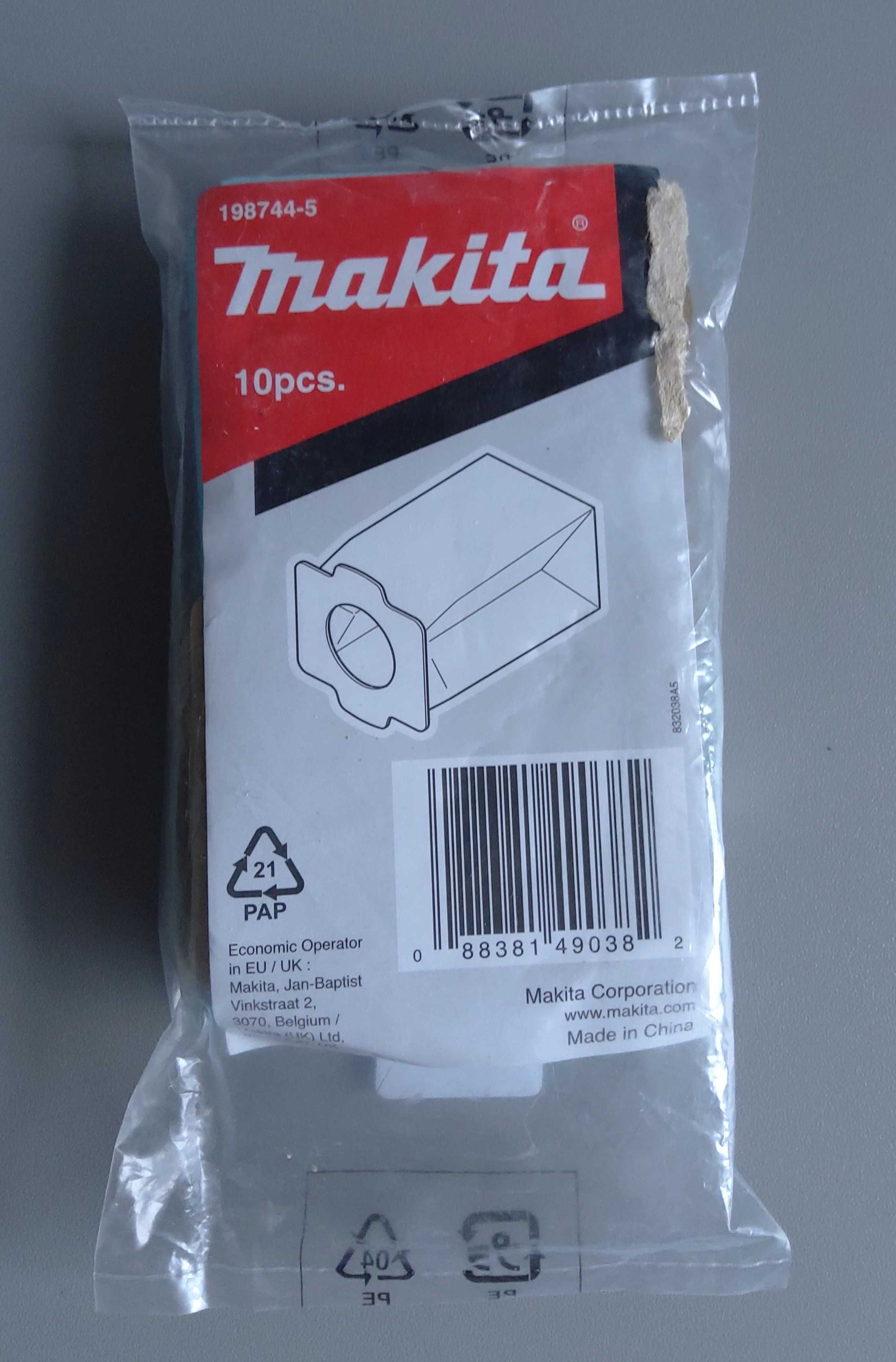 Makita 198744 - 5 Zestaw 10 filtrów do odkurzaczy DCL182, CL107, CL072