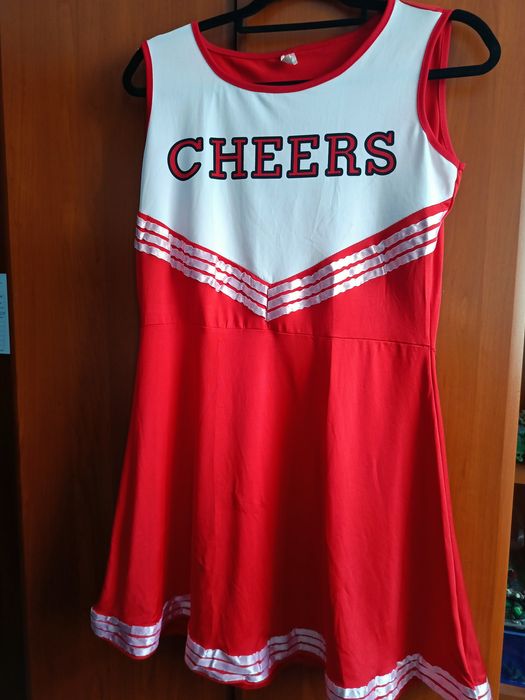 Suknia cheerleaderki, kostium, bal karnawałowy, halloween