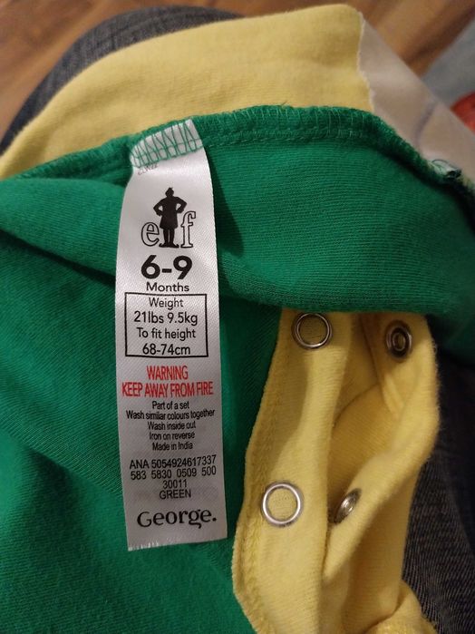 Pajacyk dla dziecka Elf Świąteczny