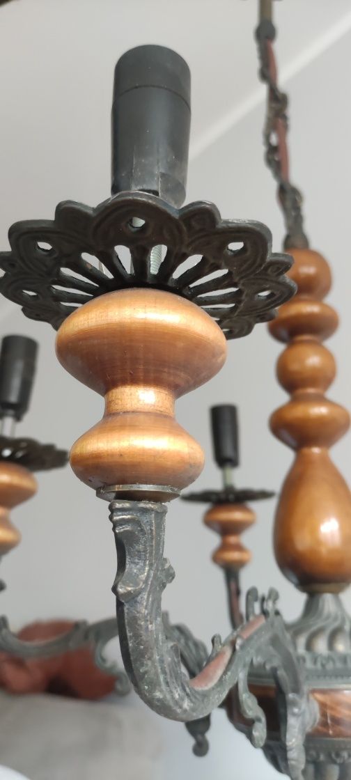 Lampa żyrandol lata 70