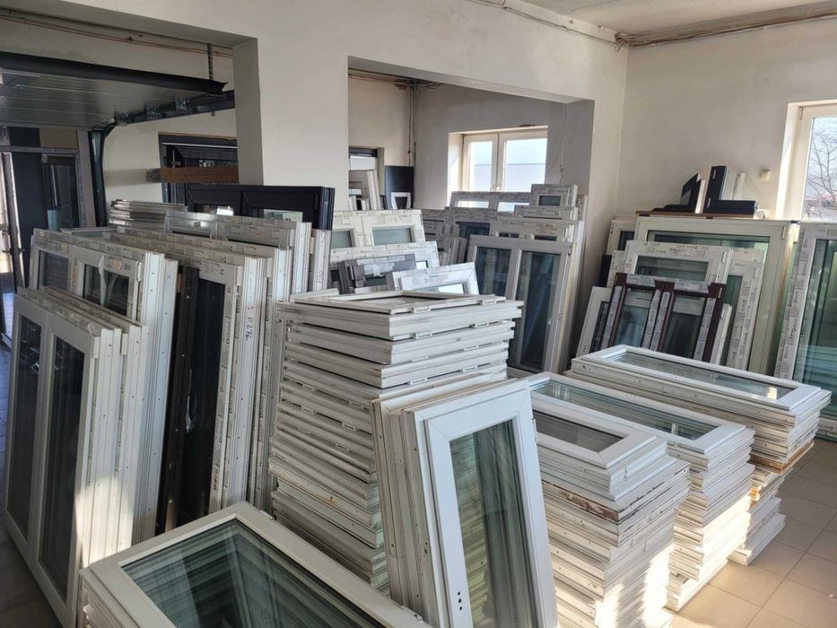 Okna używane od ręki 130x100  Dwuskrzydłowe Słupek ruchomy