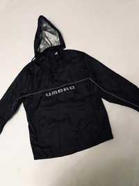 Куртка анорак UMBRO на 11-12 лет 146-152см ветровка черная дождевик