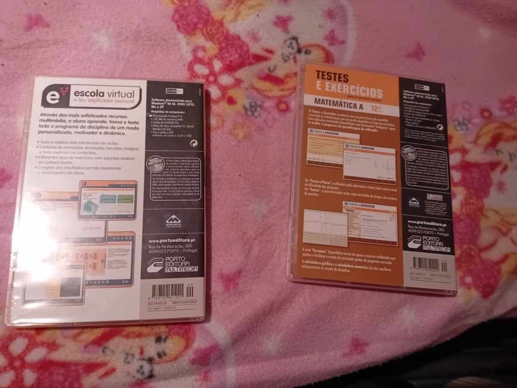 Conjunto de 2 Cds Rom Pc Matemática 12 Ano