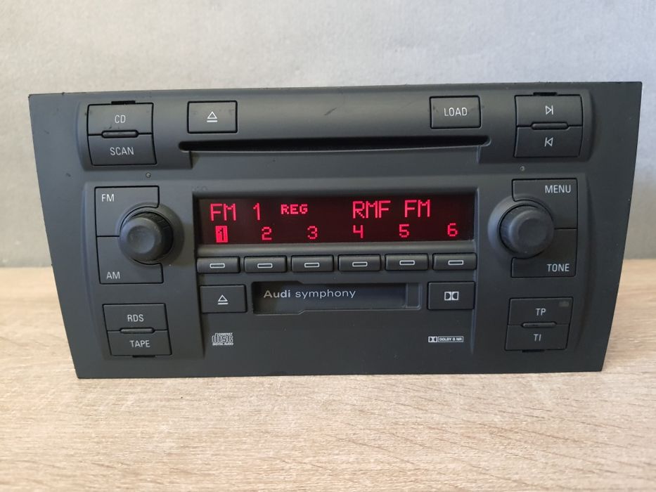 Radio samochodowe Audi A6 C5 2din - Symphony 6 CD kaseta + kod Ładne