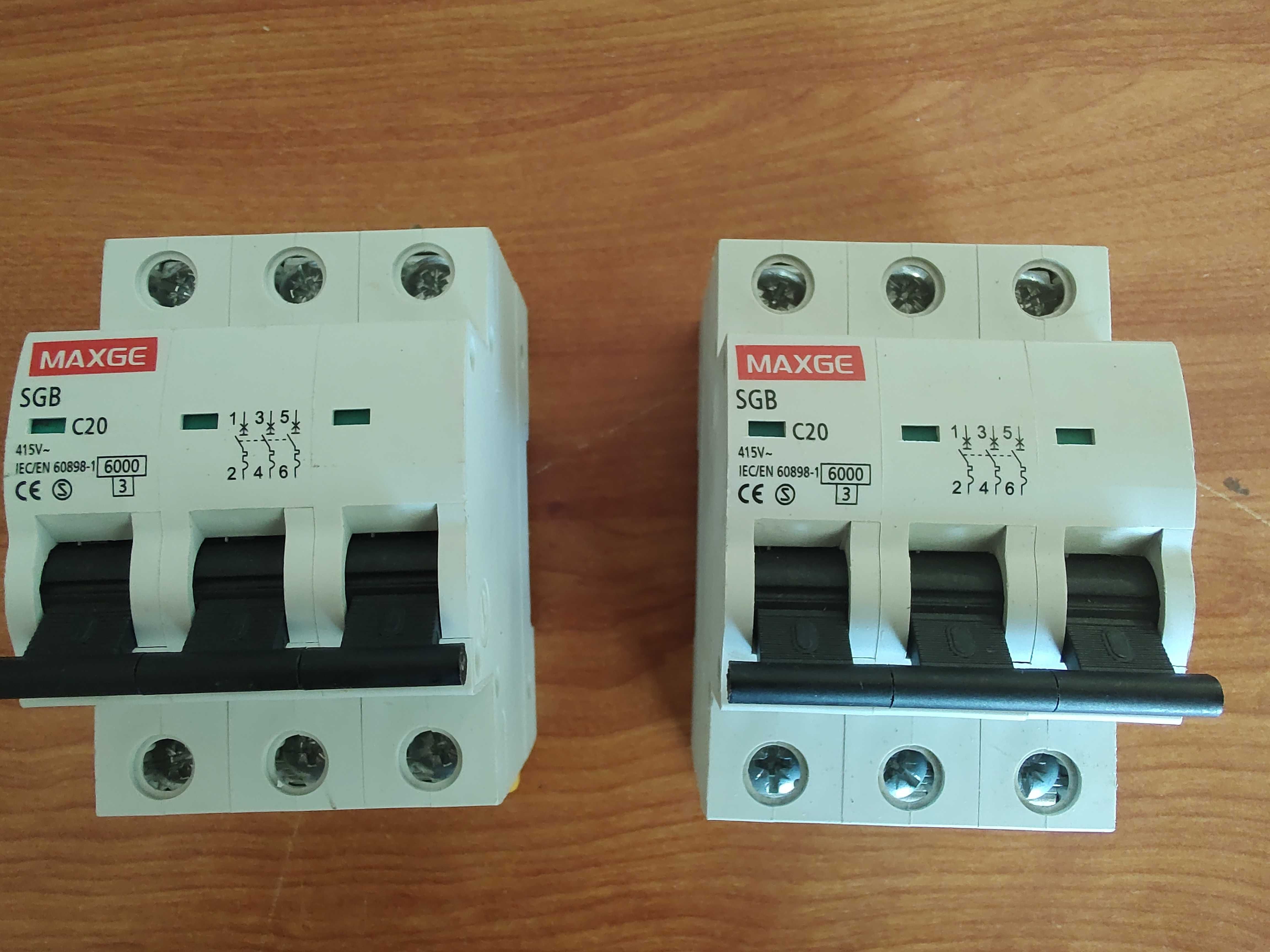 MaxGe 5GB C20 Disjuntor  / Interruptor 3 Polos Trifásico