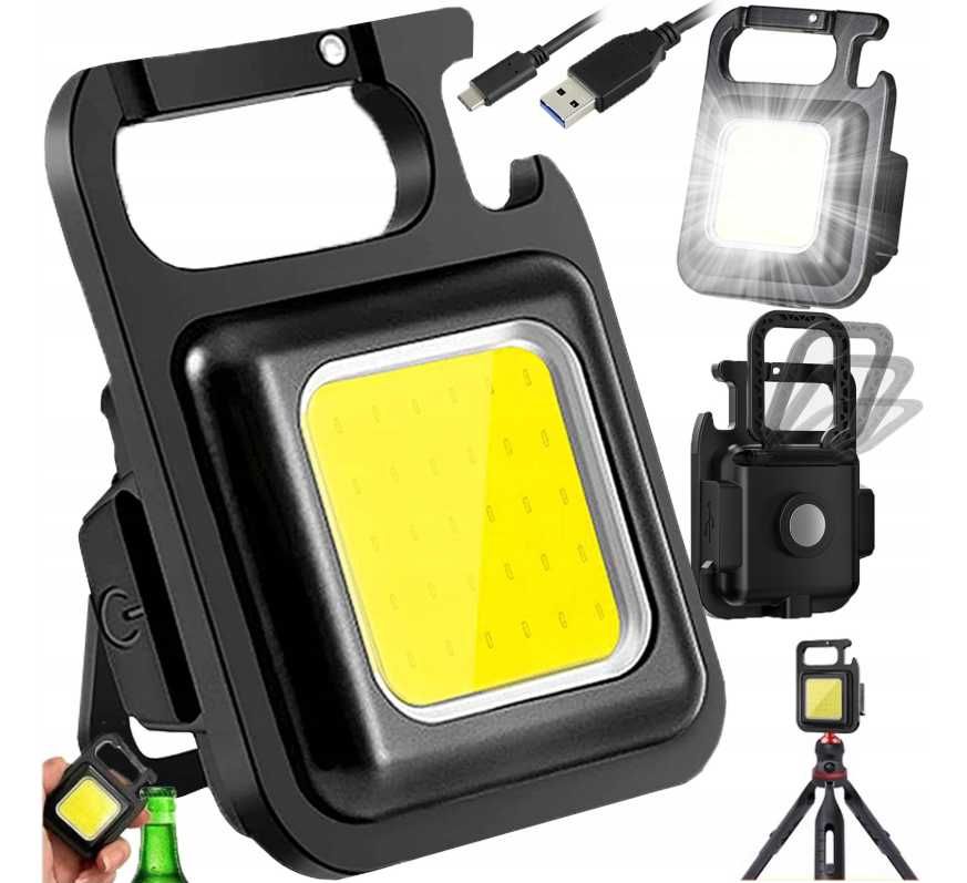 Latarka LED Kieszonkowa 7w1 z Magnesem , Brelokiem