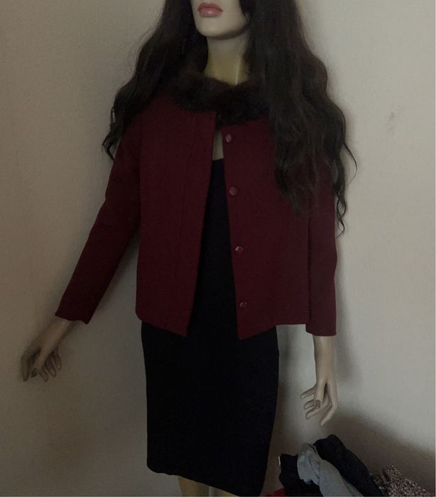 Płaszcz damski z naturalnego futra norek