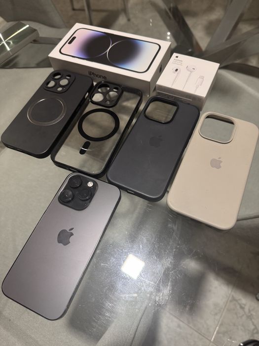 iPhone 14 Pro 256GB – Perfeito Estado + Acessórios