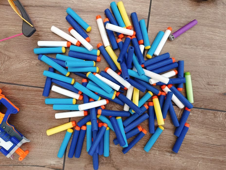 Zestaw NERF - 3 sztuki i naboje
