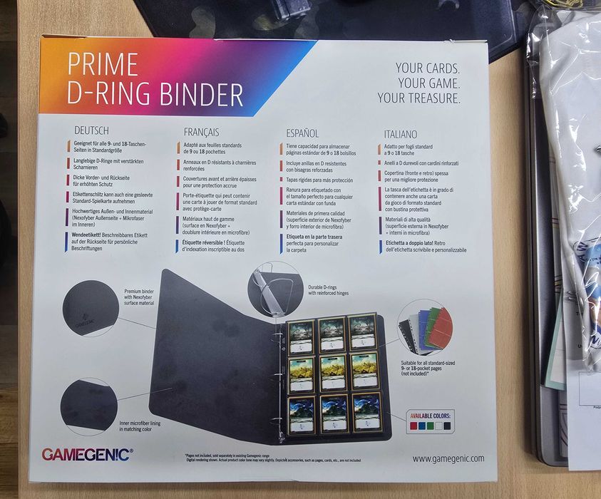 Gamegenic Prime D-Ring-Binder Album Klaser Duży Klaser