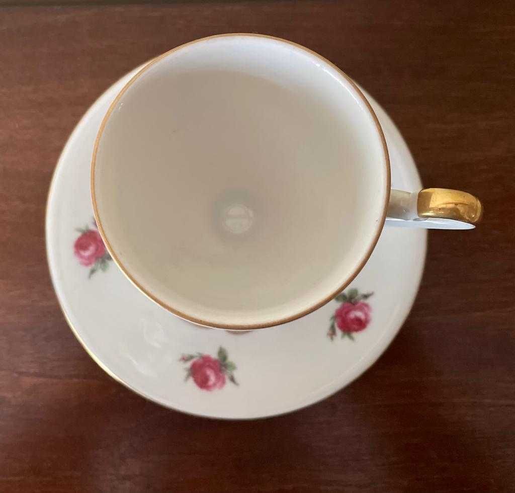Filiżanka do kawy, espresso, Hertel Jacob, motyw kwiatowy, róże
