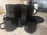 Chavenas pretas cafe ou leite