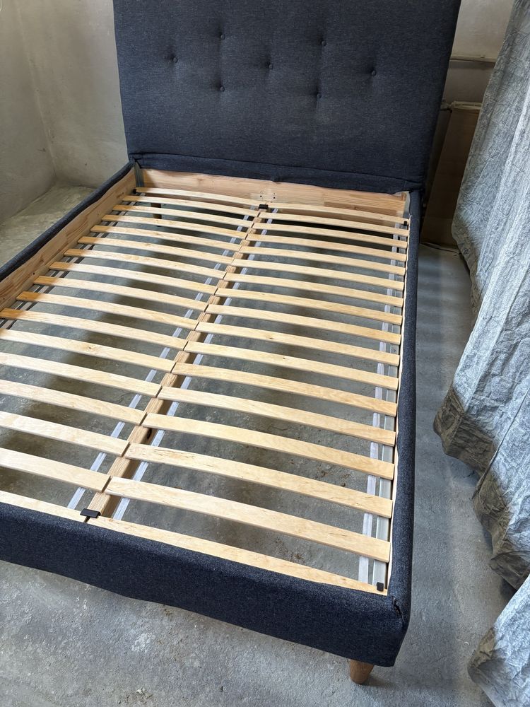 Łóżko tapicerowane 140x200 Idanas Ikea