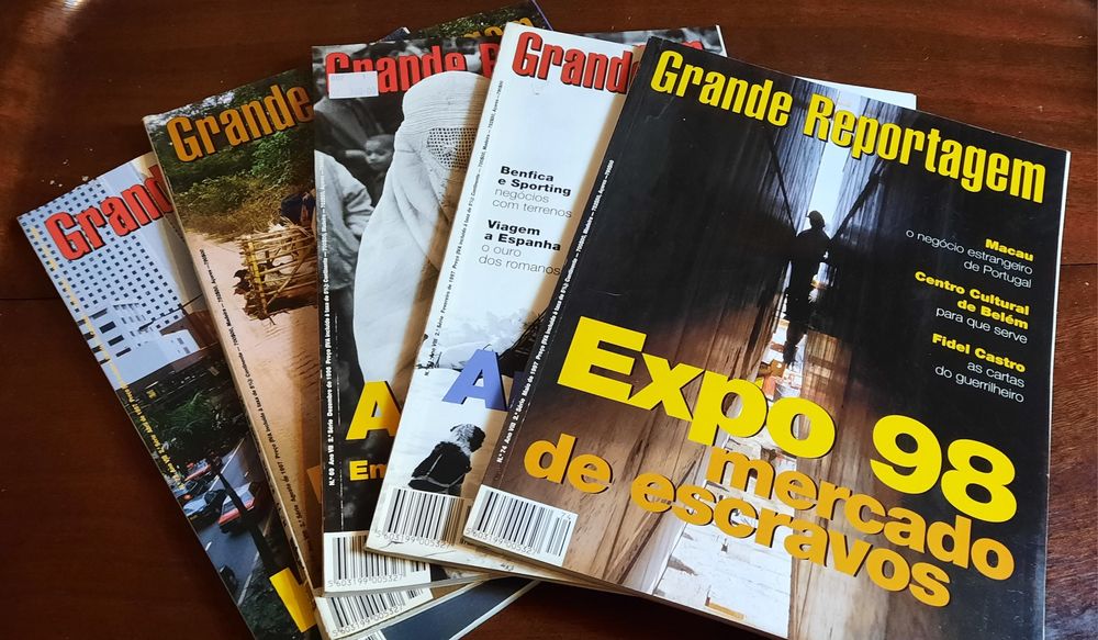 Revistas Grande Reportagem dos anos 90 expo 98 e outros