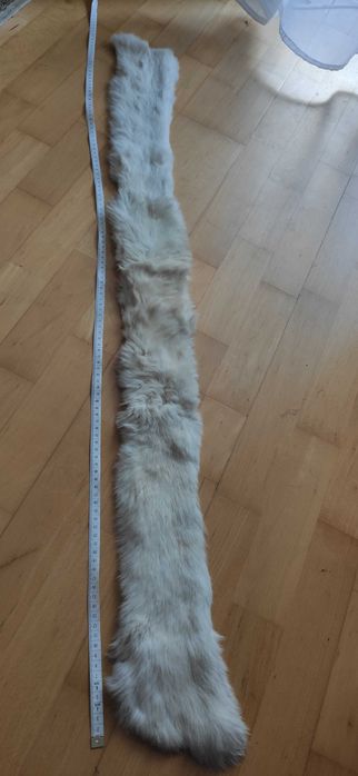 Kołnierz z królika naturalne futro