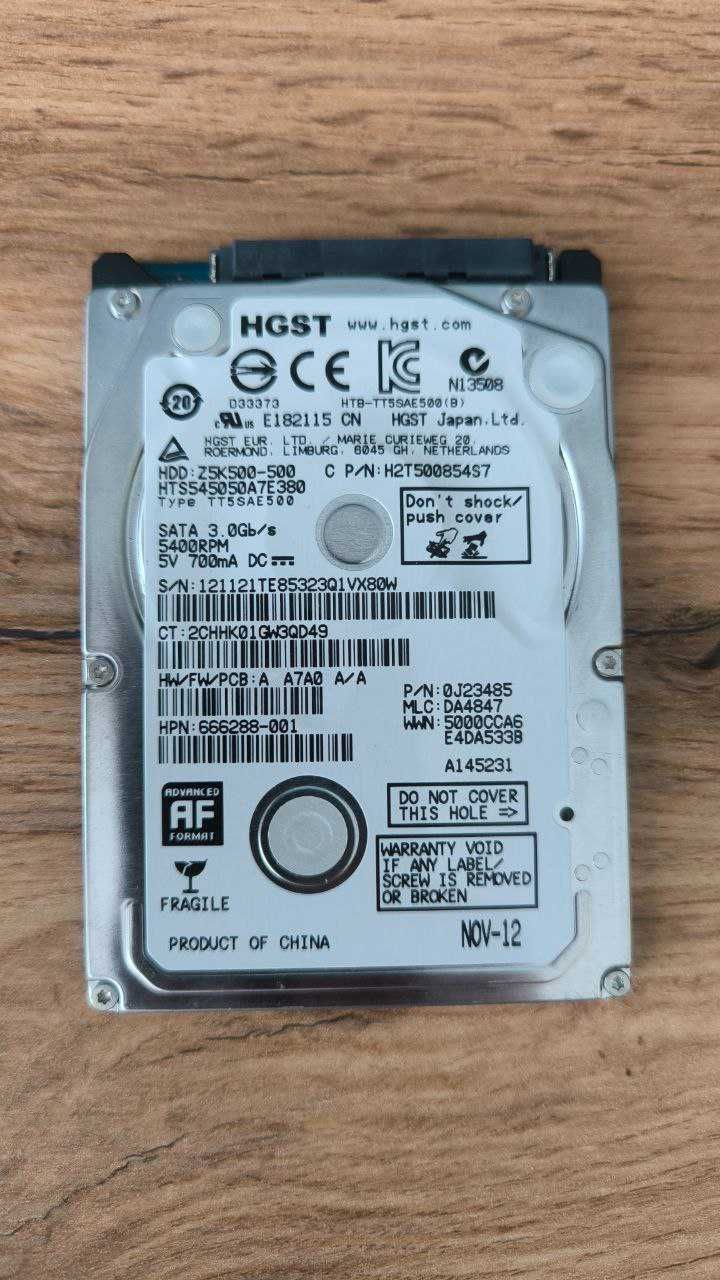 Жорсткий диск 2.5" Hitachi 500 GB SATA (зовнішній жорсткий диск)