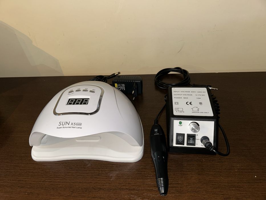 Lampa led/uv + frezarka do paznokci