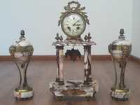 Zegar kominkowy empirowy francuski stary antyk XIX wiek prezent święta