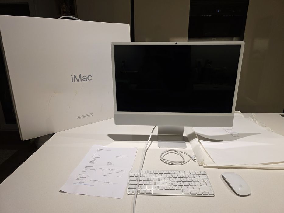 iMac M4 24" 16GB 256GB NOVO. Troca/retoma. Fatura, garantia, mouse key