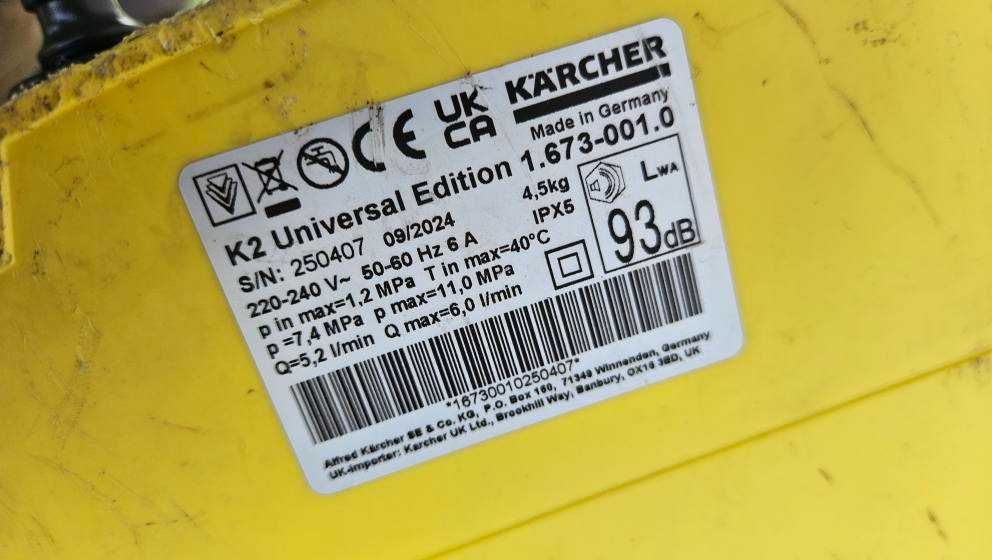 Myjka ciśnieniowa KARCHER K2 Universal Edition silnik