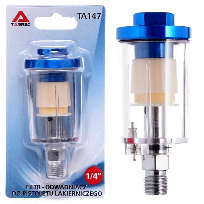 5 x Filtr do pistoletu lakierniczego, odwadniacz do pistoletu TA147
