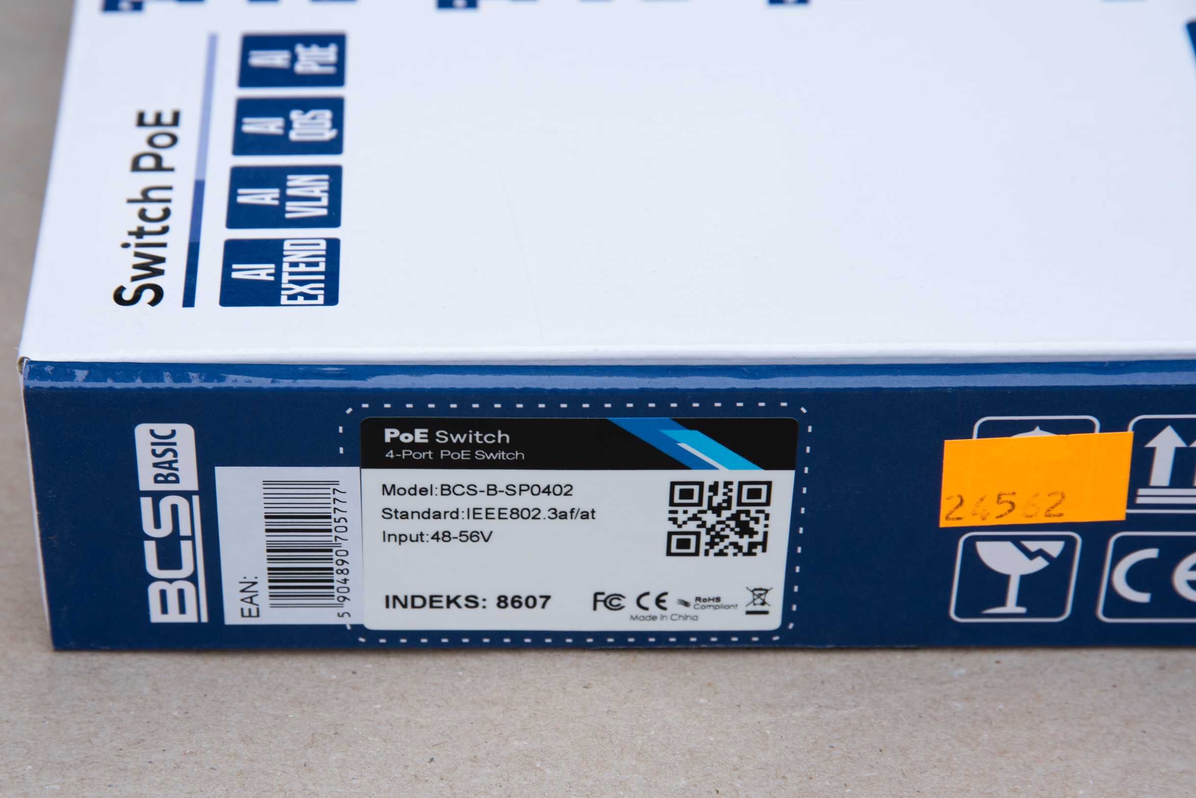 Switch PoE BCS-B-SP0402 - NOWY