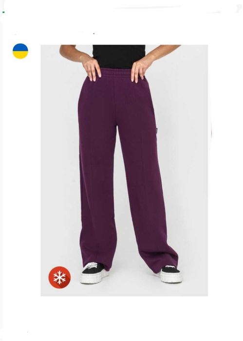 Штаны утеплённые фиолетовые