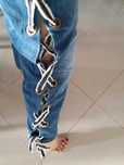 Spodnie jeans 38 7/8 jak nowe