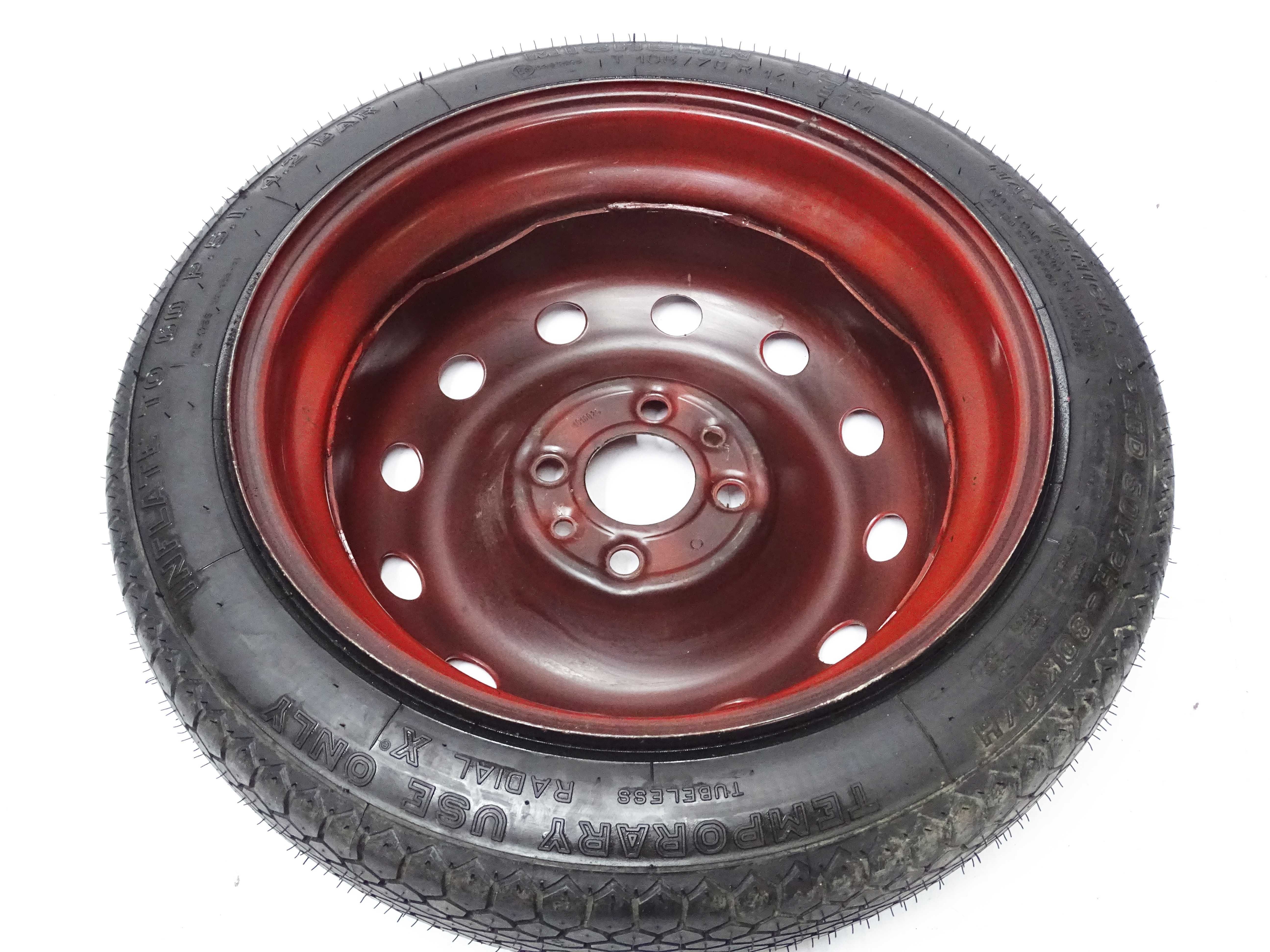 Koło dojazdowe zapasowe 4.00Bx14 4x98 ET43 Fiat Punto 105/70R14