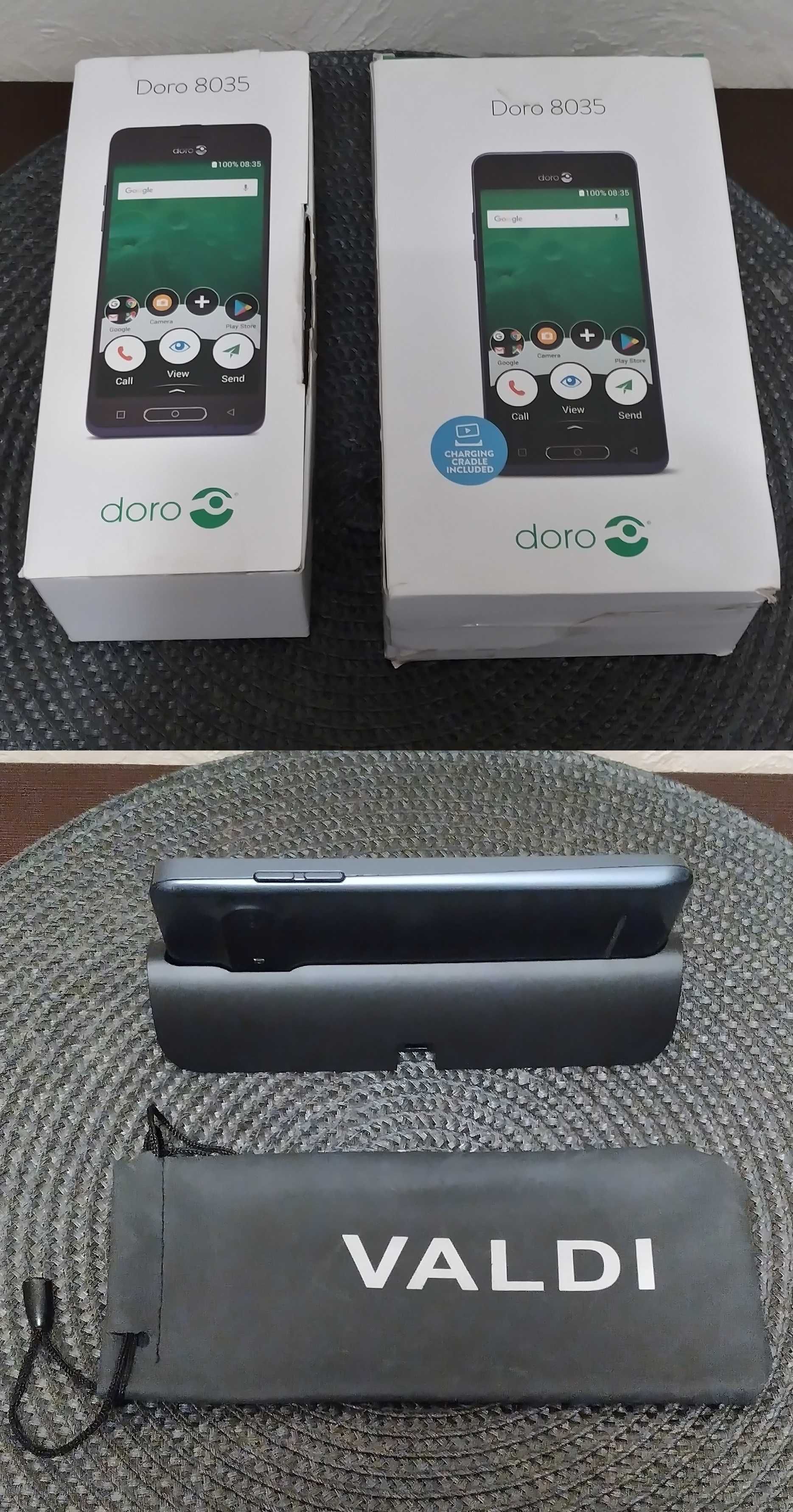 SMARTFON DLA SENIORA DORO 8035 (DSB-0170) 5'' LTE HAC SOS nowy komplet