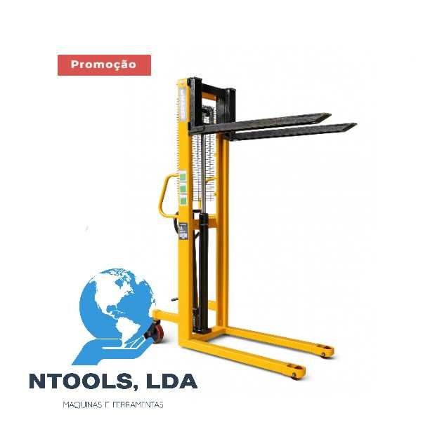 Stacker Monta Carga Elevador Hidráulico Porta Paletes 1 Ton 1.60Mt Alt