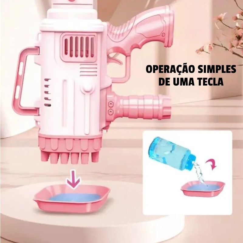 Pistola de Bolhas - Diversão Garantida! -30%