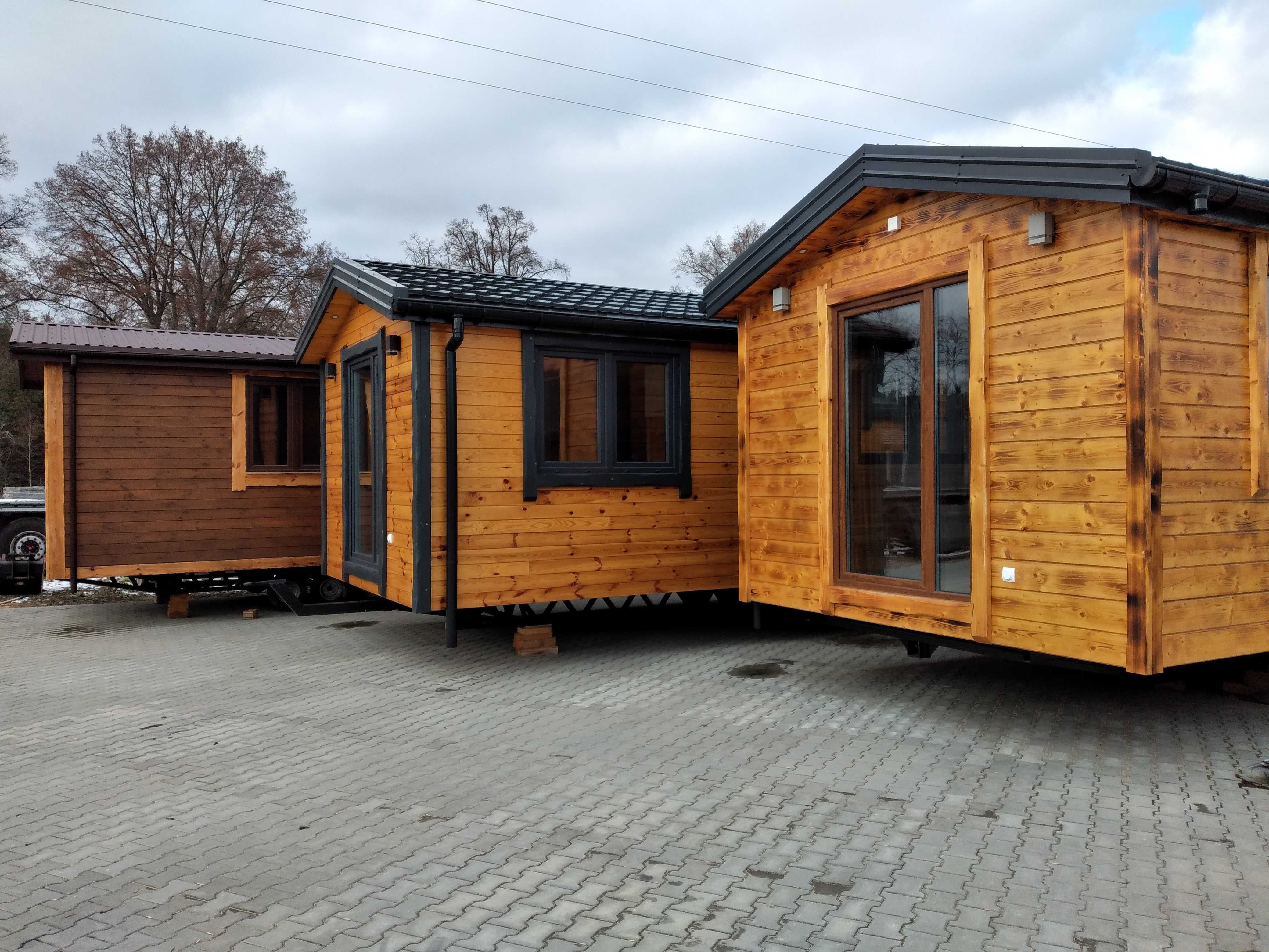 Domek mobilny całoroczny drewniany 35m2 letniskowy na zgłoszenie