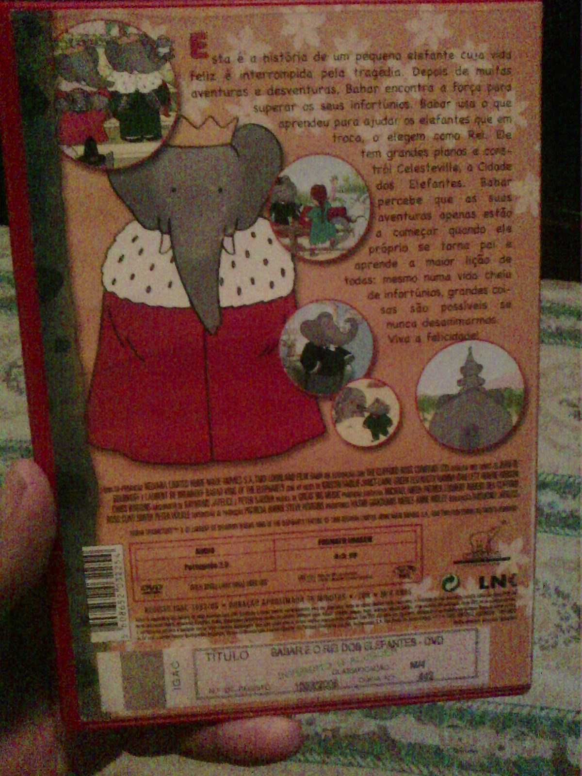 Babar o rei dos elefantes DVD desenhos animados